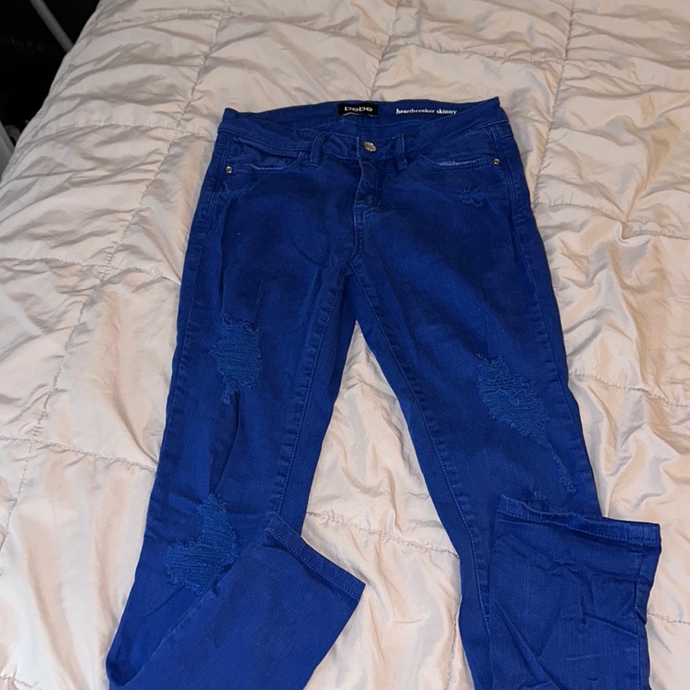 Womens bebe heartbreaker skinny jeans